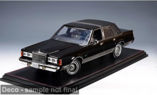 Modellini auto Lincoln Town Car schwarz 1989 1/18 GLM