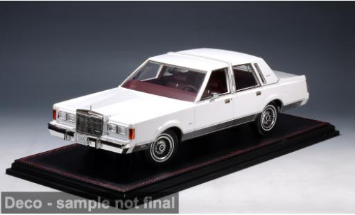 Modellini auto Lincoln Town Car weiss 1989 1/18 GLM