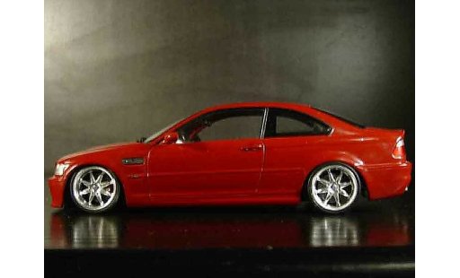 Bmw M3 coupe 1/18 Kyosho tuning E46 rosso jantes alu modellini auto