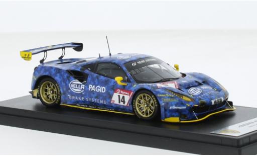 Ferrari 488 1/43 Look Smart GT3 EVO No.14 Hella Pagid - racing one 24h Nürburgring 2021 1:43 modellino in miniatura