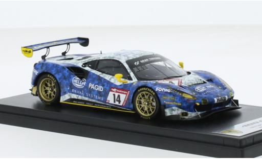 Ferrari 488 1/43 Look Smart GT3 EVO No.14 Hella Pagid - racing one 24h Nürburgring 2022 1:43 modellino in miniatura