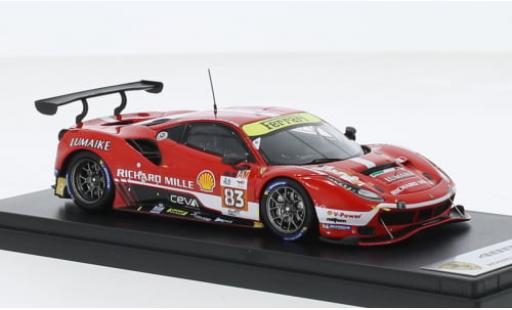 Ferrari 488 1/43 Look Smart GTE EVO No.83 Richard Mille AF Corse 24h Le Mans 2023 1:43 modellino in miniatura
