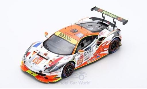 Ferrari 488 1/18 Look Smart GTE No.61 Clearwater Racing 24h Le Mans 2018 M.Griffin/W.S.Mok/K.Sawa modellino in miniatura