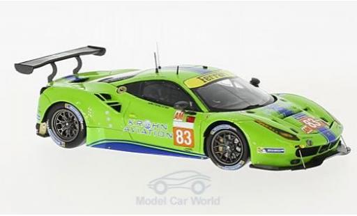 Ferrari 488 1/43 Look Smart GTE No.83 DH Racing 24h Le Mans 2017 T.Krohn/N.Jönsson/A.Bertolini modellino in miniatura