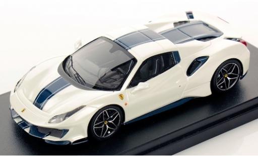 Ferrari 488 1/43 Look Smart Pista Spider Hardtop metallico bianco/blu 2018 Monterrey Car Week modellino in miniatura
