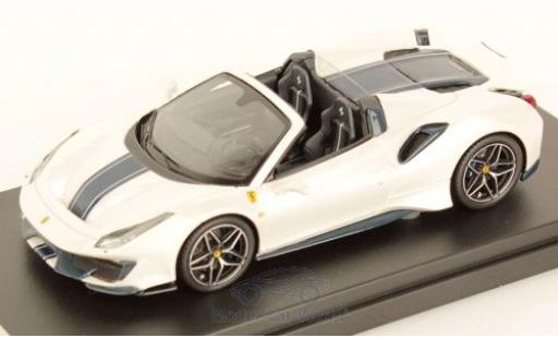 Ferrari 488 1/43 Look Smart Pista Spider metallico bianco/nero 2018 modellino in miniatura