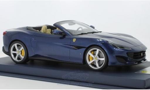 Ferrari Portofino 1/18 Look Smart metallico blu 2018 modellino in miniatura