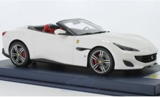 Ferrari Portofino 1/18 Look Smart metallico bianco 2018 modellino in miniatura
