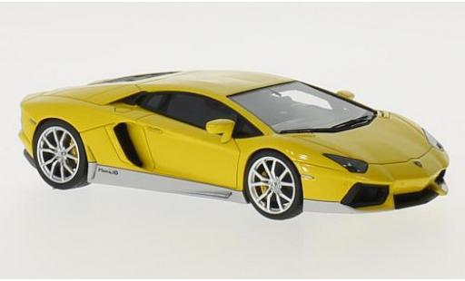 Lamborghini Aventador 1/43 Look Smart LP700-4 Miura Homage giallo/grigio modellino in miniatura
