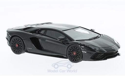 Lamborghini Aventador 1/43 Look Smart S metallico nero modellino in miniatura