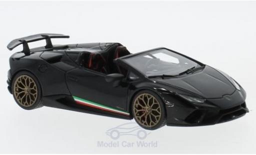 Lamborghini Huracan 1/43 Look Smart Performante Spyder metallico nero modellino in miniatura