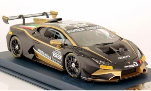 Lamborghini Huracan 1/18 Look Smart Super Trofeo Evo matt-nero No.63 2018 modellino in miniatura