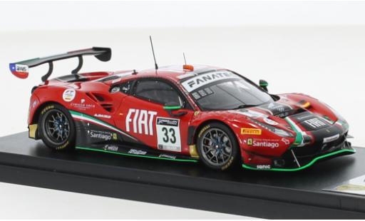 Ferrari 488 1/43 Look Smart GT3 EVO No.33 Rinaldi Racing 24h Spa 2021 modellino in miniatura