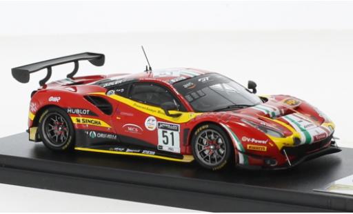 Ferrari 488 1/43 Look Smart GT3 EVO No.51 AF Corse 24h Spa 2020 modellino in miniatura