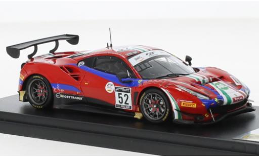 Ferrari 488 1/43 Look Smart GT3 EVO No.52 AF Corse 24h Spa 2020 modellino in miniatura