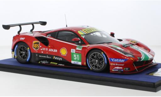 Ferrari 488 1/18 Look Smart GTE EVO No.51 AF Corse 24h Le Mans 2021 modellino in miniatura