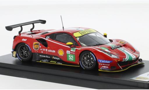 Ferrari 488 1/43 Look Smart GTE EVO No.52 AF Corse 24h Le Mans 2021 modellino in miniatura