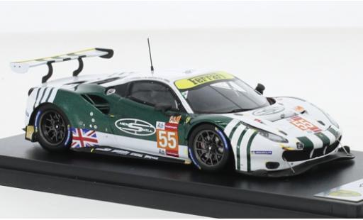 Ferrari 488 1/43 Look Smart GTE EVO No.55 Spirit of Race 24h Le Mans 2021 modellino in miniatura