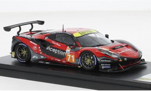Ferrari 488 1/43 Look Smart GTE EVO No.71 Inception Racing 24h Le Mans 2021 modellino in miniatura