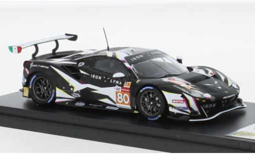 Ferrari 488 1/43 Look Smart GTE EVO No.80 Iron Lynx 24h Le Mans 2021 modellino in miniatura