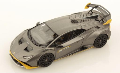 Lamborghini Huracan 1/43 Look Smart STO matt-grigio/giallo 2021 modellino in miniatura