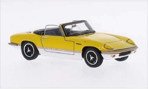 Lotus Elan Sprint 1/43 Spark DHC giallo/bianco RHD modellini auto