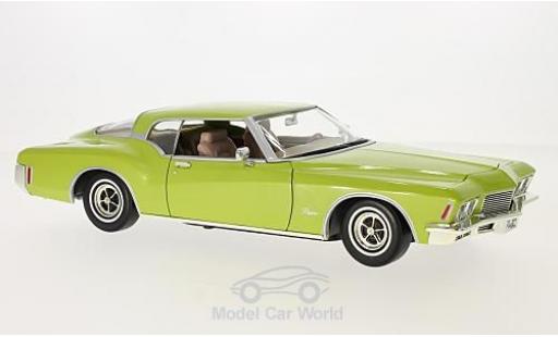 Buick Riviera 1971 1/18 Lucky Die Cast GS metallico verde 1971 modellino in miniatura