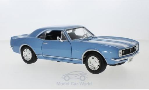 Chevrolet Camaro 1/18 Lucky Die Cast Z28 metallico blu/bianco 1967 modellino in miniatura