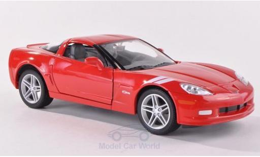 Chevrolet Corvette C6 1/24 Lucky Die Cast Z06 (C6) rosso 2007 modellino in miniatura