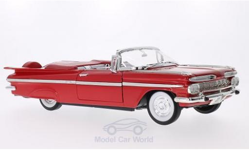 Chevrolet Impala 1/18 Lucky Die Cast rosso 1959 modellino in miniatura