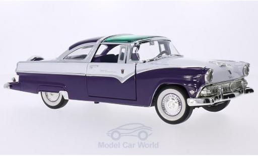 Ford Crown 1/18 Lucky Die Cast Victoria porpora/bianco 1955 modellino in miniatura