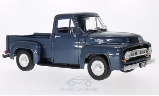 Ford F-1 1/18 Lucky Die Cast 00 Pick Up metallico blu 1953 modellino in miniatura