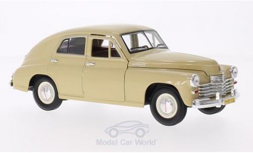 Gaz M20 1/18 Lucky Die Cast GAZ Pobeda beige modellino in miniatura