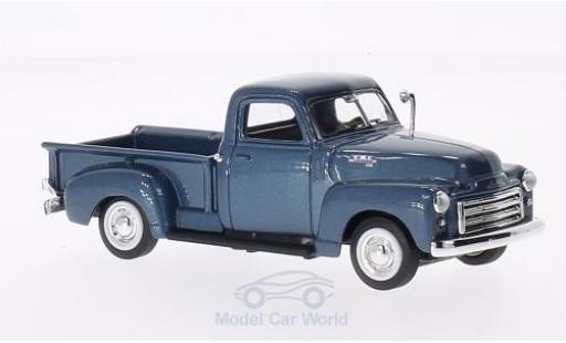 GMC Pick up 1/43 Lucky Die Cast Pick Up metallico blu 1950 ohne Vitrine modellino in miniatura