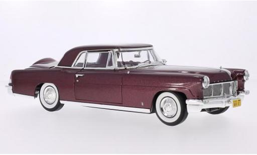 Lincoln Continental 1/18 Lucky Die Cast Mark II metallico rosso 1956 modellino in miniatura