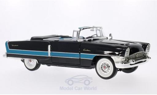 Packard Caribbean 1/18 Lucky Die Cast (Convertibile) nero/blu 1955 modellino in miniatura