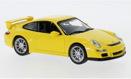 Porsche 997 GT3 1/43 Lucky Die Cast 911 GT3 () giallo modellino in miniatura