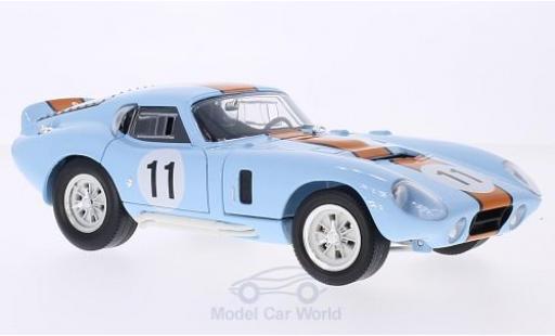 Shelby Cobra 1/18 Lucky Die Cast Daytona Coupe blu/orange No.11 1965 modellino in miniatura