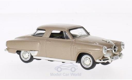Studebaker Champion 1/43 Lucky Die Cast metallico beige 1950 ohne Vitrine modellino in miniatura