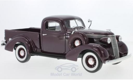 Studebaker Coupe Express 1/18 Lucky Die Cast Pick Up rosso 1937 modellino in miniatura