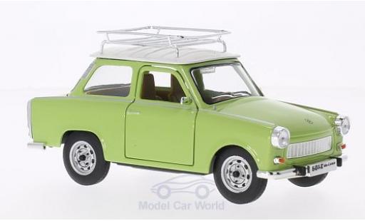 Trabant 601 1/18 Lucky Die Cast S Deluxe mit Dachgepäckträger verde/bianco modellino in miniatura