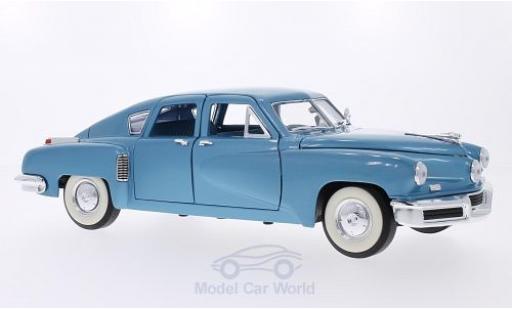 Tucker Torpedo 1/18 Lucky Die Cast metallico blu 1948 modellino in miniatura