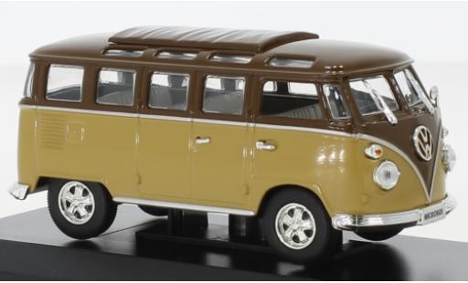 Volkswagen T1 1/43 Lucky Die Cast Samba marroneee/marroneee 1962 modellino in miniatura