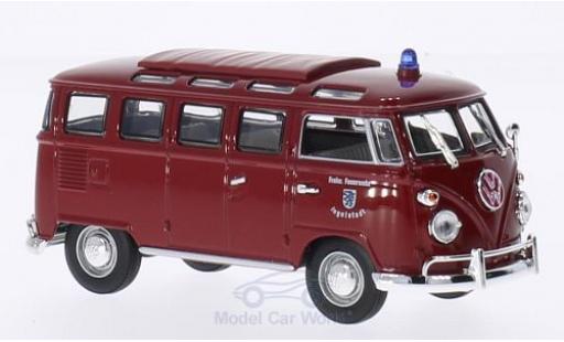 Volkswagen T1 B 1/43 Lucky Die Cast Samba Feuerwehr Ingolstadt 1962 modellino in miniatura