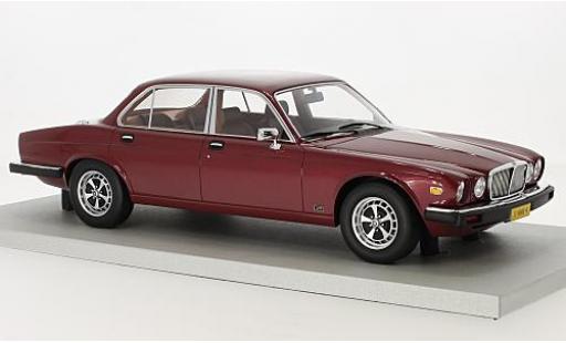 Jaguar XJ 1/18 Lucky Step Models 6 metallico rosso 1982 modellino in miniatura