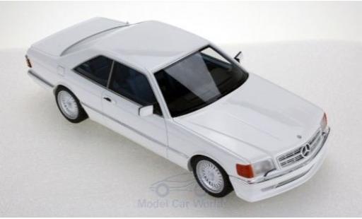 Mercedes 560 1/18 Lucky Step Models SEC (C126) Lorinser bianco 1987 modellino in miniatura