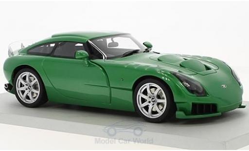 TVR Sagaris 1/18 Lucky Step Models metallico verde RHD 2005 ohne Vitrine modellino in miniatura