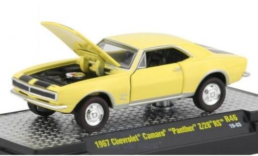 Chevrolet Camaro 1/64 M2 Machines Panther Z/28 RS giallo/nero 1967 modellino in miniatura