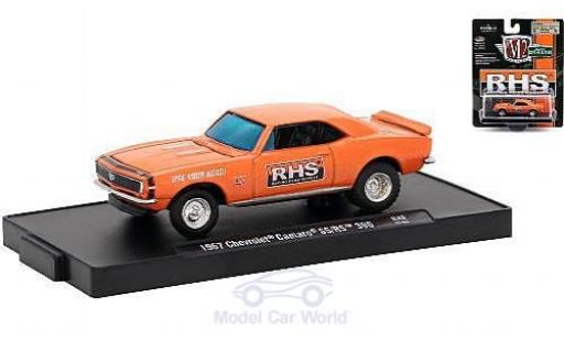 Chevrolet Camaro RS 1/64 M2 Machines SS/RS 396 metallico orange Racing Head Service (RHS) 1967 modellino in miniatura