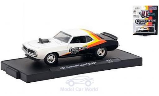 Chevrolet Camaro RS 1/64 M2 Machines SS/RS bianco/nero Competition Cams 1969 modellino in miniatura